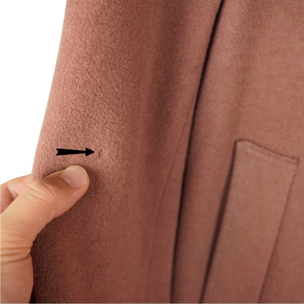 Vintage Barneys New York By American Craftsmen Pure Wool Overcoat Mens 36 Pink - Picture 14 of 15